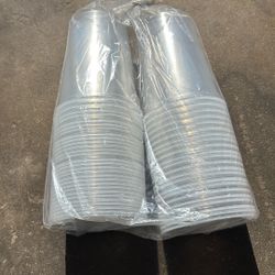 32 Oz Clear Plastic Cup With Lid