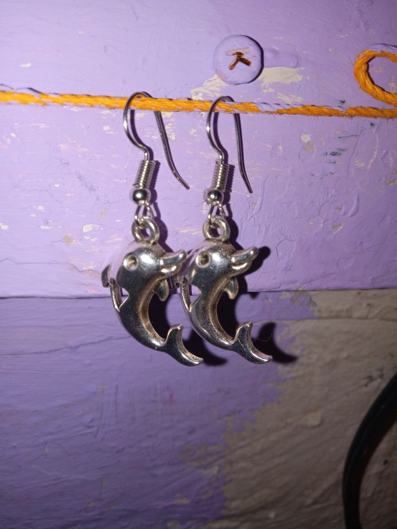 2 Piece Set With Dolphin And Infinity
