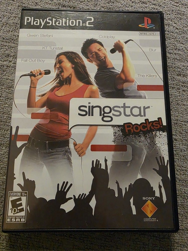 PlayStation 2 video game SingStar Rocks PS2*CIB*