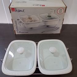Jcp Two Porcelains White Buffetware ,See Photos For Details, Cash only 