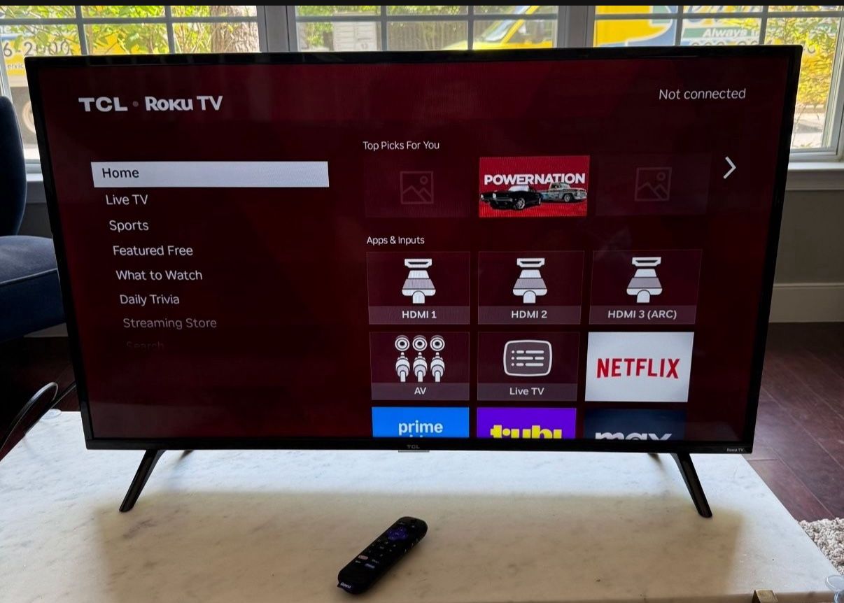 TCL 40-inch 1080p Smart LED Roku TV $100 OBO
