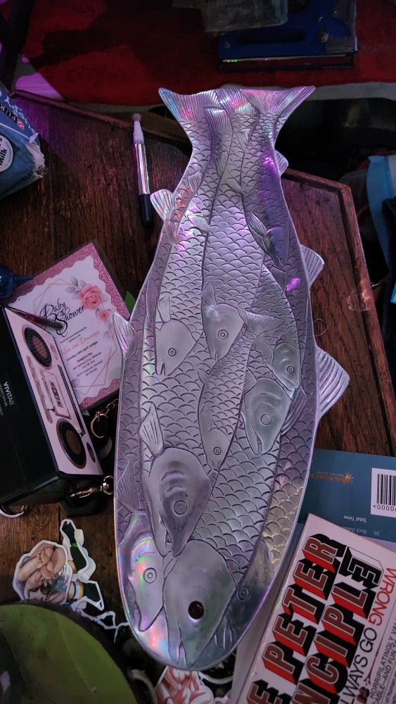 Pewter Metal Fish Dish