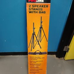 Two (2) DJ Speaker stands With bag For Sale Brand new
