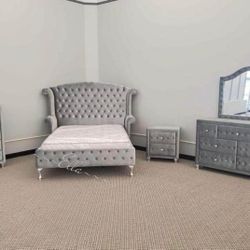 Alzire Gray Bedroom Set