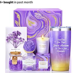 Self Care Spa Gift Baskets for Women, Best Friends, Valentines Day Gift for Her