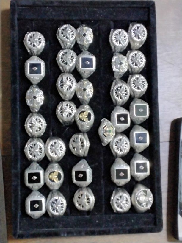 .925 Sterling Silver Rings For Men 