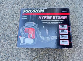NEW - PRORUN HYPER STORM PBB3000 BACKPACK BLOWER