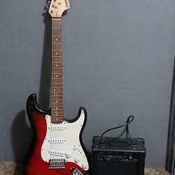 Electric Guitar And Amp
