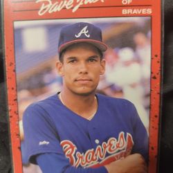 1990  Donruss  David  'Dave'  Justice  Rookie Card