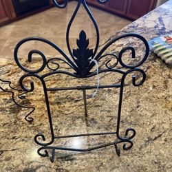 Cookbook Stands Heavy Metal, Doll Stand. Can Also Be Used To Display Plates. Price Is Firm.
