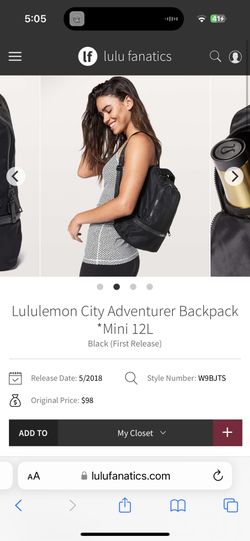lululemon city adventurer backpack 12l Nano, Chrome/Pow Pink Light Fashion City Adventurer Backpack 17L |