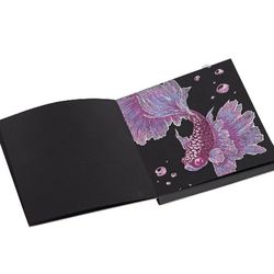 Black 5.5"x5.5" compliments opaque pastels and gel pens