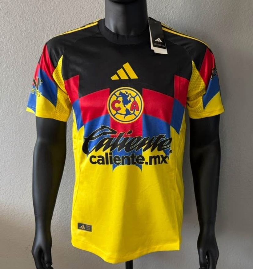 Soccer America america 🦅🦅las home and away local visitante aguilas New Jersey 2025- 2026 fan version player version small to 4xl tricampeon futbo