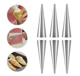 12 Pcs Versatile Pastry Baking Molds-Stainless Steel Cream Horn & Cannoli Tubes