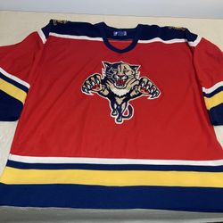 Florida Panthers Starter Jersey Mens Xxl Red Sewn Nhl 90s Vintage Vtg