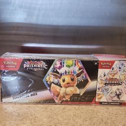 Pokemon Prismatic Evolutions Surprise Box & Booster Bundle - Sam's Combo Bundle
