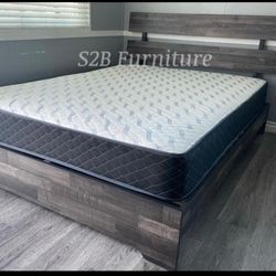 King Size Plain Barn With Orthopedic Matres!!!