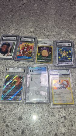 Various Pokemon, one piece and sports cards for sale