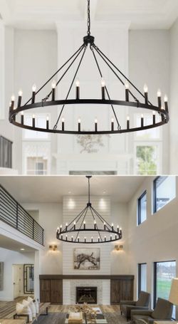Wagon Wheel Chandelier