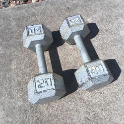 Pair of 20lbs Hexagonal Hex Dumb Bells Dumbells