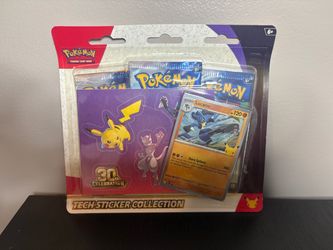 Pokemon 30th Anniversary Tech Sticker Collection Box New