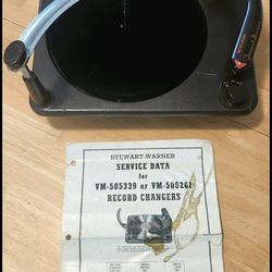 1945 Stewart-Warner Record Changer FOR PARTS !!!