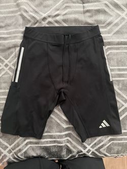 Adidas Black Compression Training Shorts Size Large