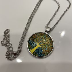 Tree Charm And Necklace New