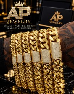 Gold-Tone Cuban Link Necklace