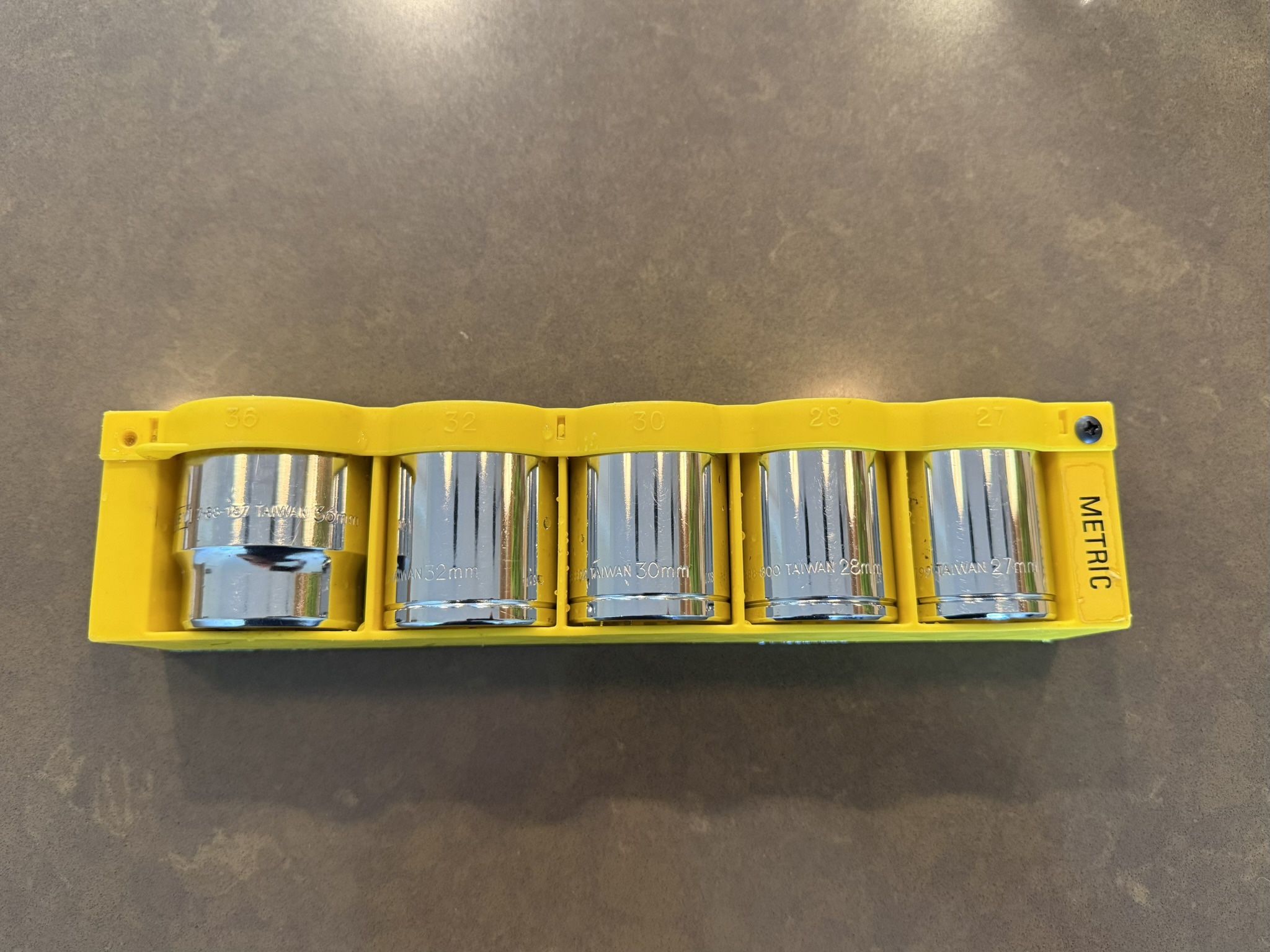 5-Piece 1/2” Drive 12 Point Impact Sockets