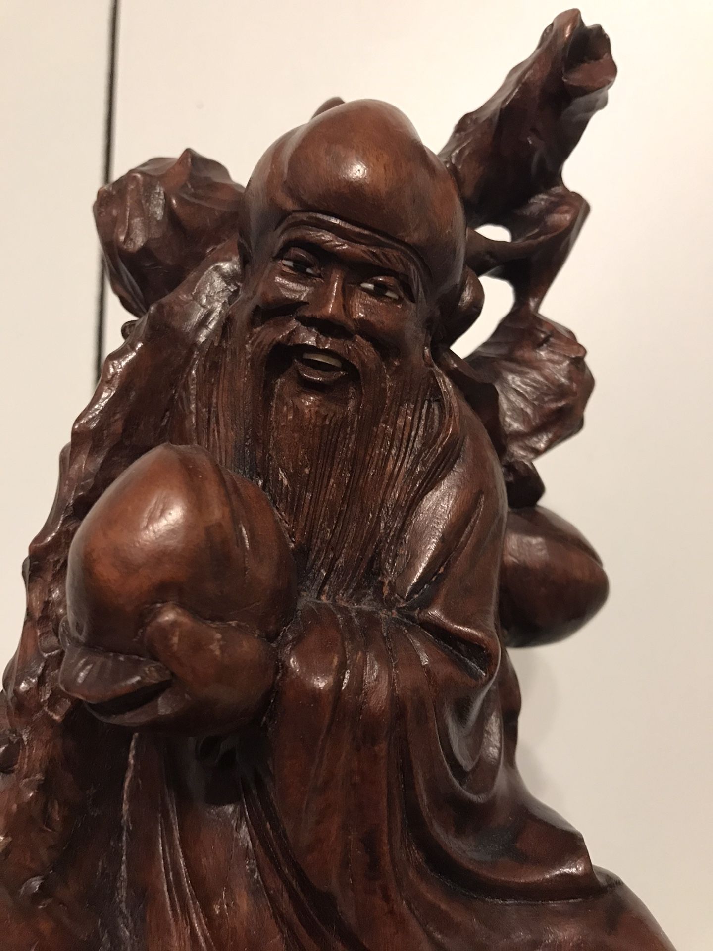 12 inch Vintage Hand-carved Wooden Statue