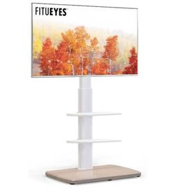 FITUEYES Modern Swivel Floor TV Stand for 32-73" TV's