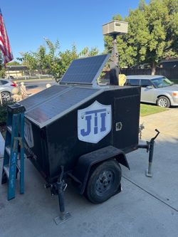 Solar-Powered Mobile Security Surveillance Trailer