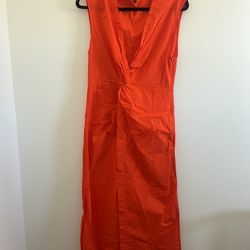 Orange Massimo Dutti Dress 
