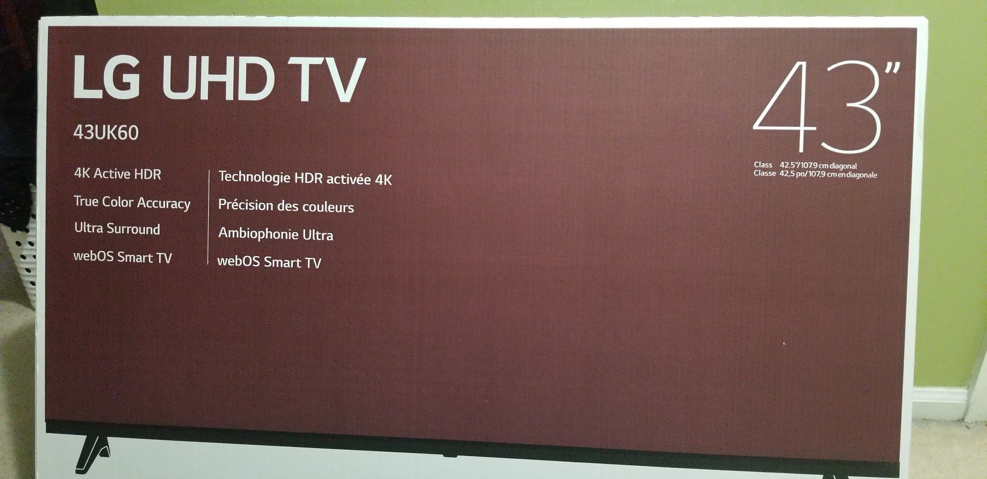 LG UHD TV 43"