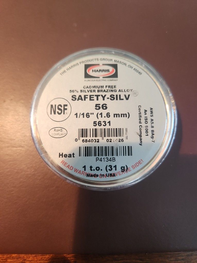 Brazing Alloy (Safety Silv 56)