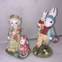 Vintage Mrs Cheesebits And Papa Jumper Victorian Easter Collection NEW