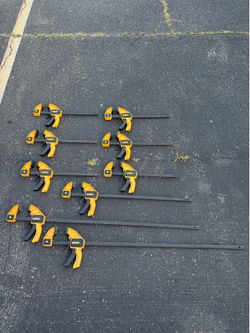 Dewalt Large Mouth Trigger Clamps / Used Once