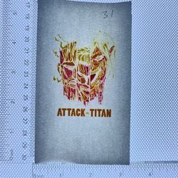 Iron On Heat Transfer  Good For T-shirts Sweaters Jackets T Shirt Design Size Is About 3x3 Attack On Titan  #31