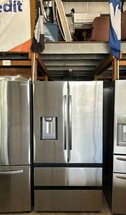 Samsung 4-Door Refrigerator (French Door Fridge with Drawer Freezer) Stainless Steel - Water Dispenser LED Lighting