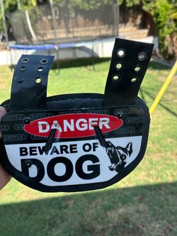 Battle Football Back Plate – Beware of Dog YOUTH