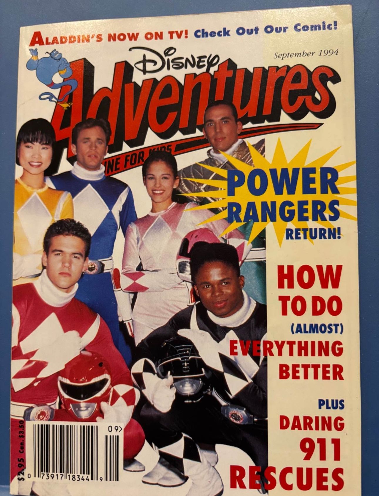 Vintage disney magazine power rangers collectibles keepsakes celebrity memorabilia September 1994
