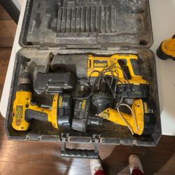 DEWALT 18V Tool Box Multiple Compartments Storage Case Full