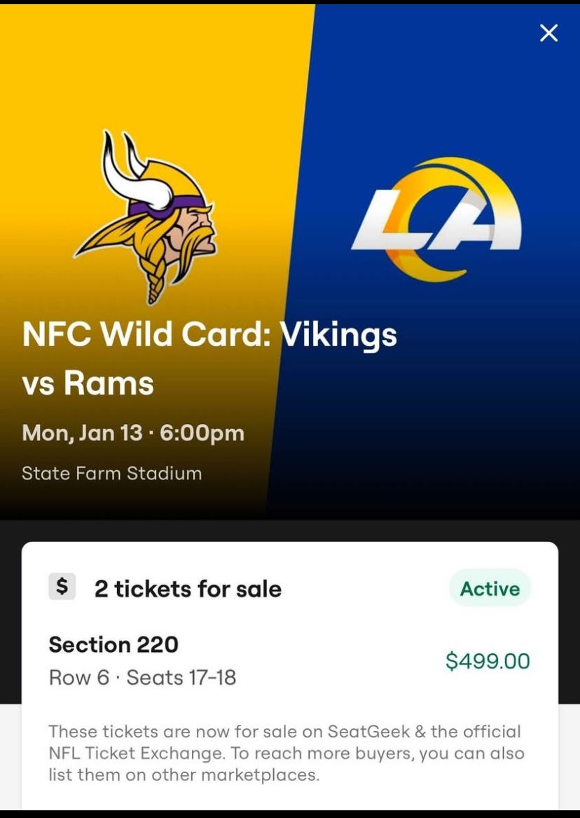 NFC Wild Card Tickets