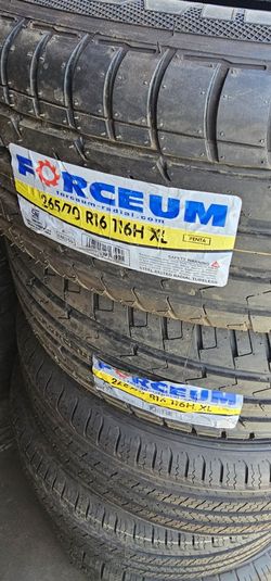 265 70 16 New Forceum Tires 