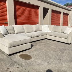 Ashley Furniture Beige Sectional *Free Delivery*