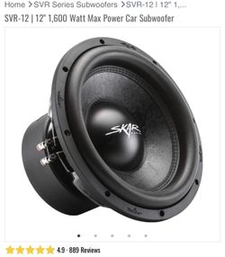 BNIB Skar Audio SVR-12 D2 (12-inch) - Brand New Warranty Replacement