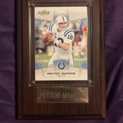 Peyton Manning Card With Plaque 