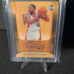 Derek Fisher  Personally Autographed Card