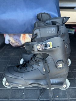Powerslide Aeon 60 Aggressive Inline Skates US M 10-10.5 w/ My Fit 2nd skin liners